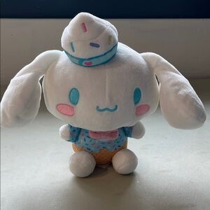 Sanrio White and Pink Plush with Blue Accents